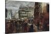 Pariser Wochentag. 1869-Adolph von Menzel-Stretched Canvas