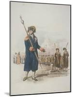 Parish Beadle in Civic Costume Holding a Staff, 1805-William Henry Pyne-Mounted Giclee Print