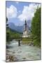 Parish Church against Reiteralpe, Ramsau, Upper Bavaria, Bavaria, Germany, Europe-Hans-Peter Merten-Mounted Photographic Print