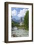 Parish Church against Reiteralpe, Ramsau, Upper Bavaria, Bavaria, Germany, Europe-Hans-Peter Merten-Framed Photographic Print