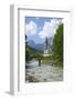 Parish Church against Reiteralpe, Ramsau, Upper Bavaria, Bavaria, Germany, Europe-Hans-Peter Merten-Framed Photographic Print