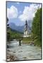 Parish Church against Reiteralpe, Ramsau, Upper Bavaria, Bavaria, Germany, Europe-Hans-Peter Merten-Mounted Photographic Print