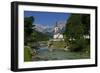 Parish Church against Reiteralpe, Ramsau, Upper Bavaria, Bavaria, Germany, Europe-Hans-Peter Merten-Framed Photographic Print