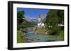 Parish Church against Reiteralpe, Ramsau, Upper Bavaria, Bavaria, Germany, Europe-Hans-Peter Merten-Framed Photographic Print