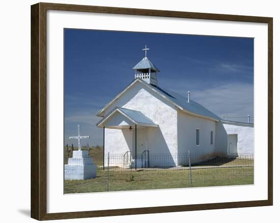 Parish Church at Valiadero, on State Road 104, in Las Vegas, New Mexico, USA-Westwater Nedra-Framed Photographic Print