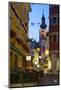 Parish Church Illuminated at Dusk, Gmunden, Salzkammergut, Austria, Europe-Doug Pearson-Mounted Photographic Print