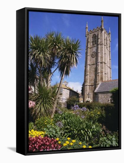 Parish Church of St. Ia Dating from 1434, St. Ives, Cornwall, England, United Kingdom, Europe-Ken Gillham-Framed Stretched Canvas