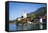 Parish Church, St. Wolfgang, Wolfgangsee Lake, Flachgau, Salzburg, Upper Austria, Austria, Europe-Doug Pearson-Framed Stretched Canvas