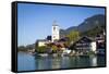 Parish Church, St. Wolfgang, Wolfgangsee Lake, Flachgau, Salzburg, Upper Austria, Austria, Europe-Doug Pearson-Framed Stretched Canvas