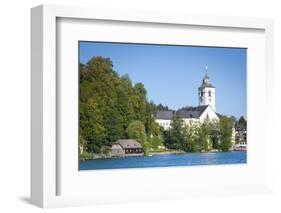 Parish Church, St. Wolfgang, Wolfgangsee Lake, Flachgau, Salzburg, Upper Austria, Austria, Europe-Doug Pearson-Framed Photographic Print