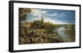 Parish Fair in Schelle-Pieter Bruegel the Elder-Framed Premium Giclee Print