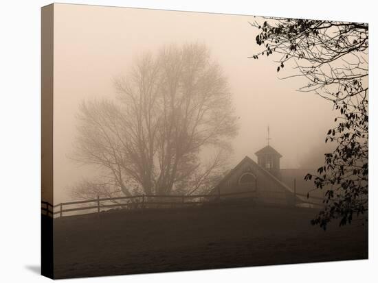 Parish Hill Barn-Christine Triebert-Stretched Canvas