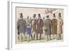 Parisian Advertisement for Fashionable Masculine Clothing, 1865-null-Framed Giclee Print