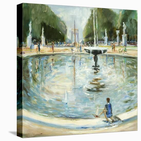 Parisian Afternoon II-Marysia Burr-Stretched Canvas