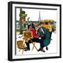 "Parisian Artist & Tourist", July 11, 1959-Richard Sargent-Framed Giclee Print