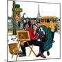 "Parisian Artist & Tourist", July 11, 1959-Richard Sargent-Mounted Giclee Print