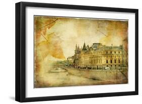 Parisian Autumn - Artistic Pictures-Maugli-l-Framed Art Print