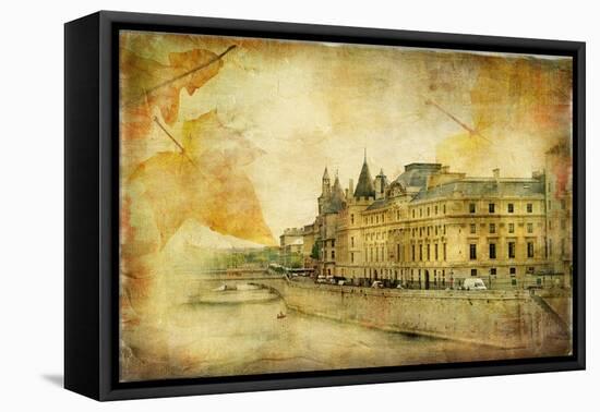 Parisian Autumn - Artistic Pictures-Maugli-l-Framed Stretched Canvas