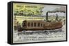 Parisian Bateau-Mouche, 1867-null-Framed Stretched Canvas