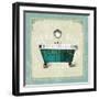 Parisian Bath IV-null-Framed Art Print