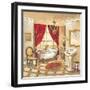 Parisian Bath - Red-Gregory Gorham-Framed Art Print