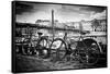 Parisian bikes - Pont des Arts - Paris - France-Philippe Hugonnard-Framed Stretched Canvas