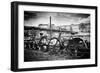 Parisian bikes - Pont des Arts - Paris - France-Philippe Hugonnard-Framed Photographic Print