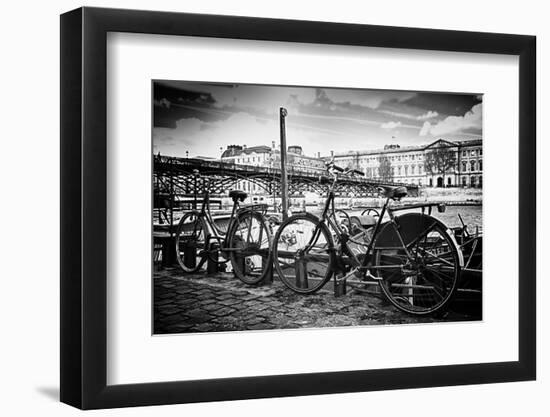 Parisian bikes - Pont des Arts - Paris - France-Philippe Hugonnard-Framed Photographic Print