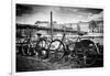 Parisian bikes - Pont des Arts - Paris - France-Philippe Hugonnard-Framed Photographic Print