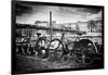 Parisian bikes - Pont des Arts - Paris - France-Philippe Hugonnard-Framed Photographic Print