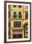 Parisian Bistro and Butcher Shop-Marilyn Dunlap-Framed Art Print