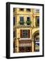 Parisian Bistro and Butcher Shop-Marilyn Dunlap-Framed Art Print