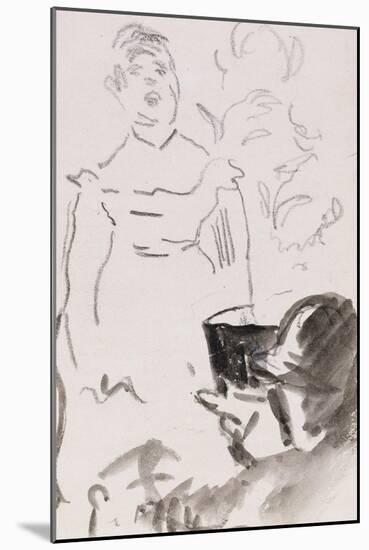 Parisian Cafe Singer; Chanteuse De Cafe-Concert-Edouard Manet-Mounted Giclee Print