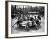 Parisian Children Riding Merry Go Round in a Playground-Alfred Eisenstaedt-Framed Photographic Print