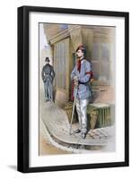 Parisian Civic Guard, 1887-A Lemercier-Framed Giclee Print