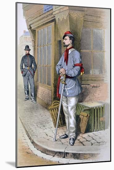 Parisian Civic Guard, 1887-A Lemercier-Mounted Giclee Print