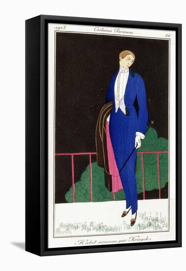 Parisian Clothing: New Frock Coat by Kriegk, 1913-Charles Martin-Framed Stretched Canvas
