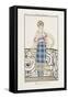 Parisian Costume Illustration-null-Framed Stretched Canvas