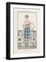 Parisian Costume Illustration-null-Framed Art Print