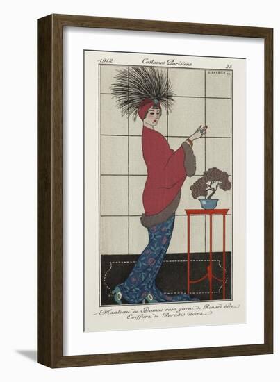 Parisian Costume Illustration-null-Framed Art Print