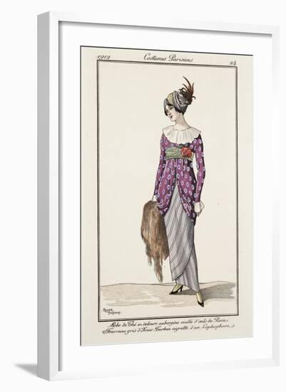 Parisian Costume Illustration-null-Framed Art Print