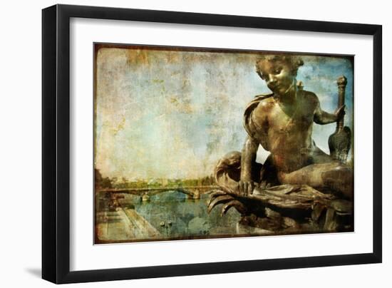 Parisian Details Series -Vintage Card-Maugli-l-Framed Art Print