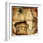 Parisian Details - Toned Picture In Retro Style-Maugli-l-Framed Art Print