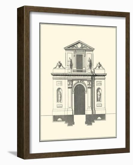 Parisian Facade II-Deneufforge-Framed Art Print