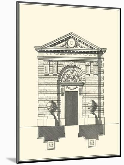 Parisian Facade III-Deneufforge-Mounted Art Print