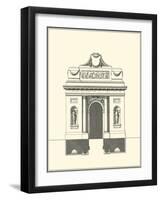 Parisian Facade IV-Deneufforge-Framed Art Print