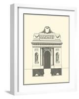 Parisian Facade IV-Deneufforge-Framed Art Print