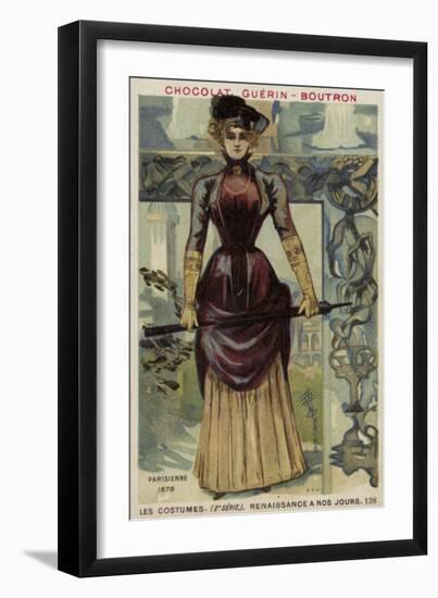 Parisian Fashion, 1878-null-Framed Giclee Print