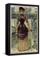 Parisian Fashion, 1878-null-Framed Stretched Canvas