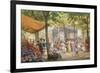 Parisian Flower Market-Eugene Auguste Deully-Framed Giclee Print